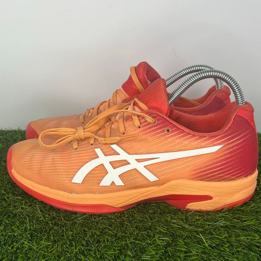 Asics Womens Solution Speed FF Coral Tennis Shoes Sneakers Size 8